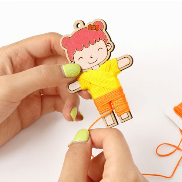 민화샵 걱정인형 만들기 남자아이 / 민화 우드아트 방과후 diy - 상세 이미지 3