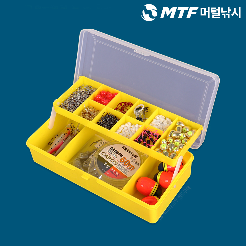 MTF 소형 2단 다용도 태클박스 채비 소품 케이스 ZY-14 - 상세 이미지 5