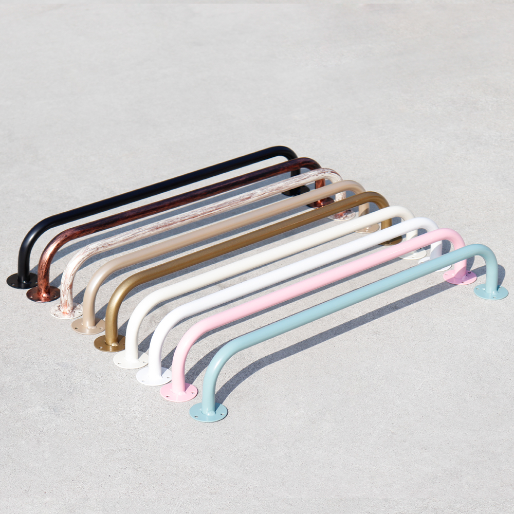 고정식 드레스룸 파이프 옷걸이바 드레스룸 옷정리 폴 벽행거 철제 봉헹거