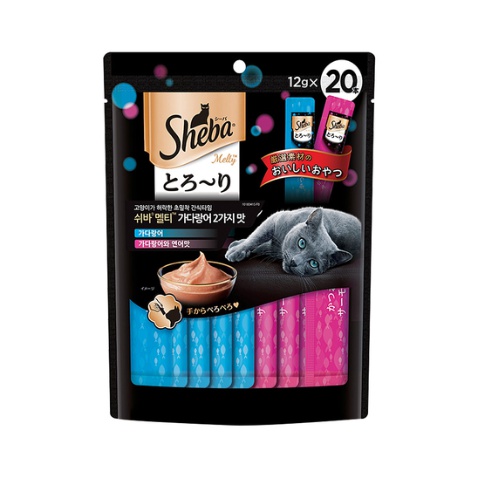 쉬바 멜티 고양이간식 참치 2가지맛12g(20개입) - 상세 이미지 3