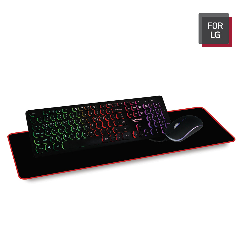 LG LED 키보드 마우스 장패드 멀티세트 LGC-MKS100 - 상세 이미지 2