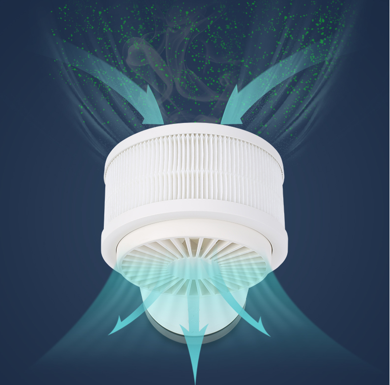 호후 MT-003 숨에어 미니공기청정기 겸용 탁상용선풍기