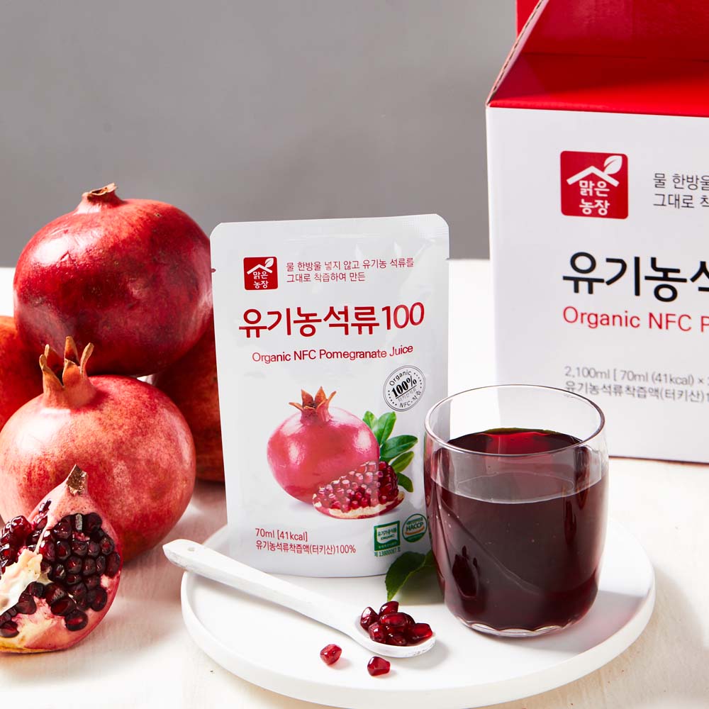 맑은농장 유기농 석류 즙 70ml x 30개입 석류원액 - 상세 이미지 2