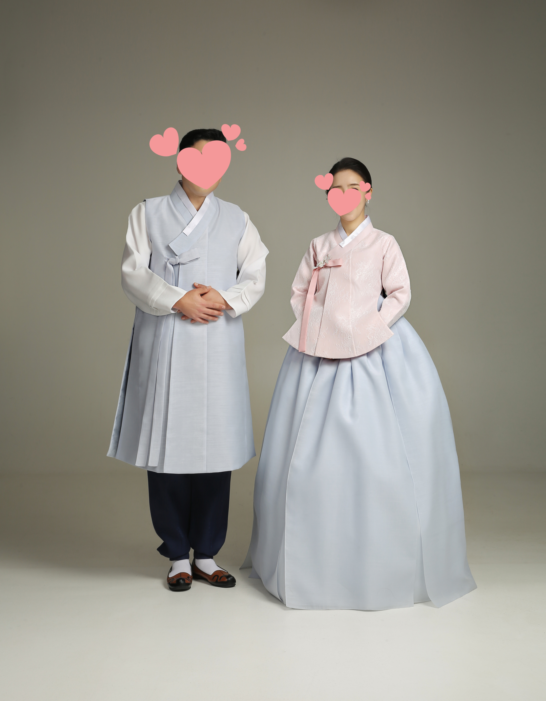 [한복대여] 커플한복 2번 2벌 웨딩 본식 촬영용 - 상세 이미지 2