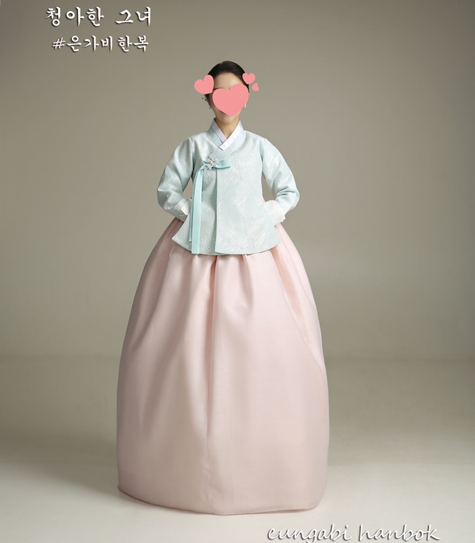 [한복대여] 청아한그녀 여성 하객 결혼식 한복 - 상품 이미지