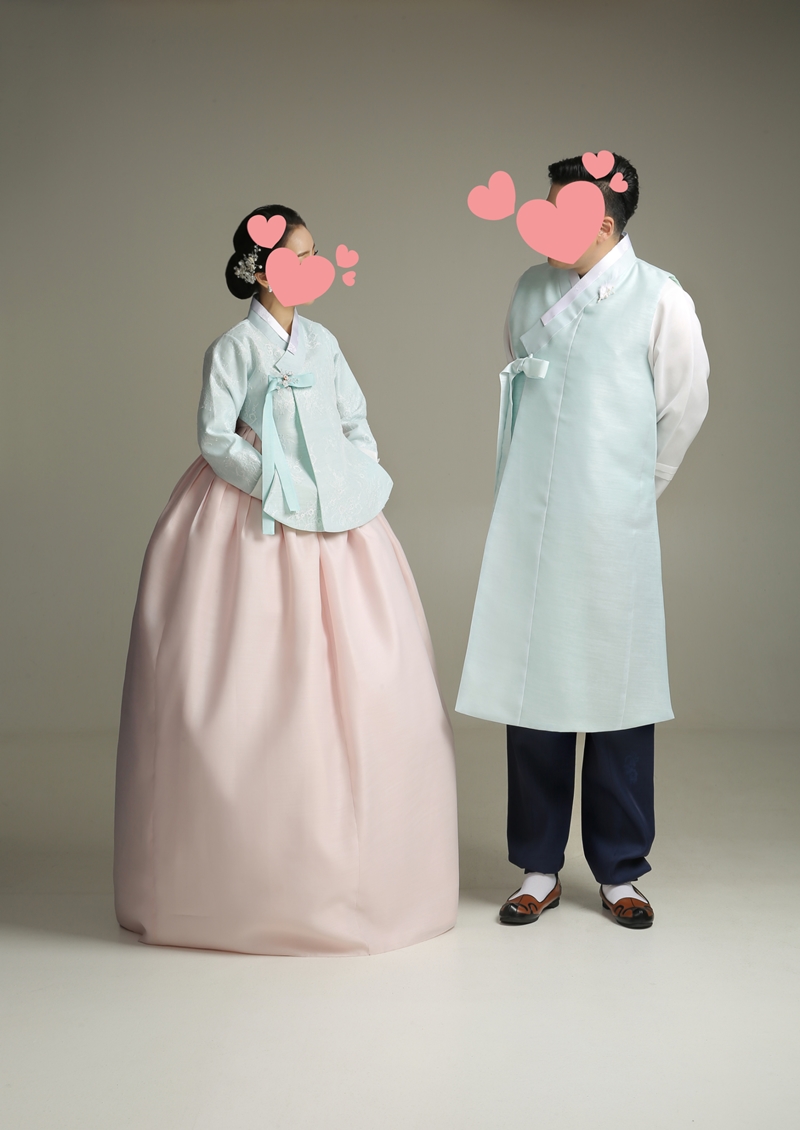 [한복대여] 청아한그녀 여성 하객 결혼식 한복 - 상세 이미지 4
