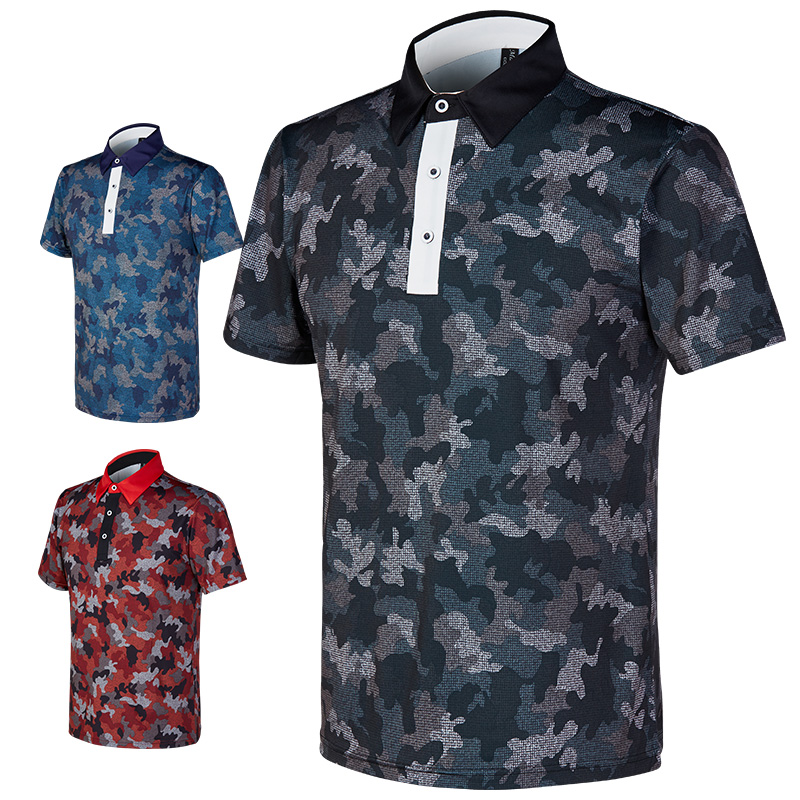 마스터베어 남성 카모 골프 반팔티셔츠 MB909