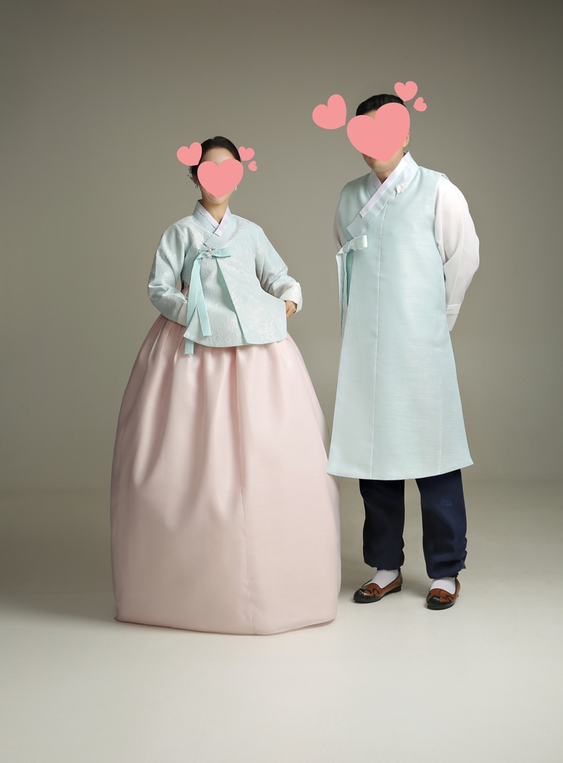 [한복대여] 청아한그녀 여성 하객 결혼식 한복 - 상세 이미지 3