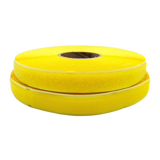 폭 2cm 접착용 찍찍이테이프 노란색 20미터x1롤 - 상품 이미지