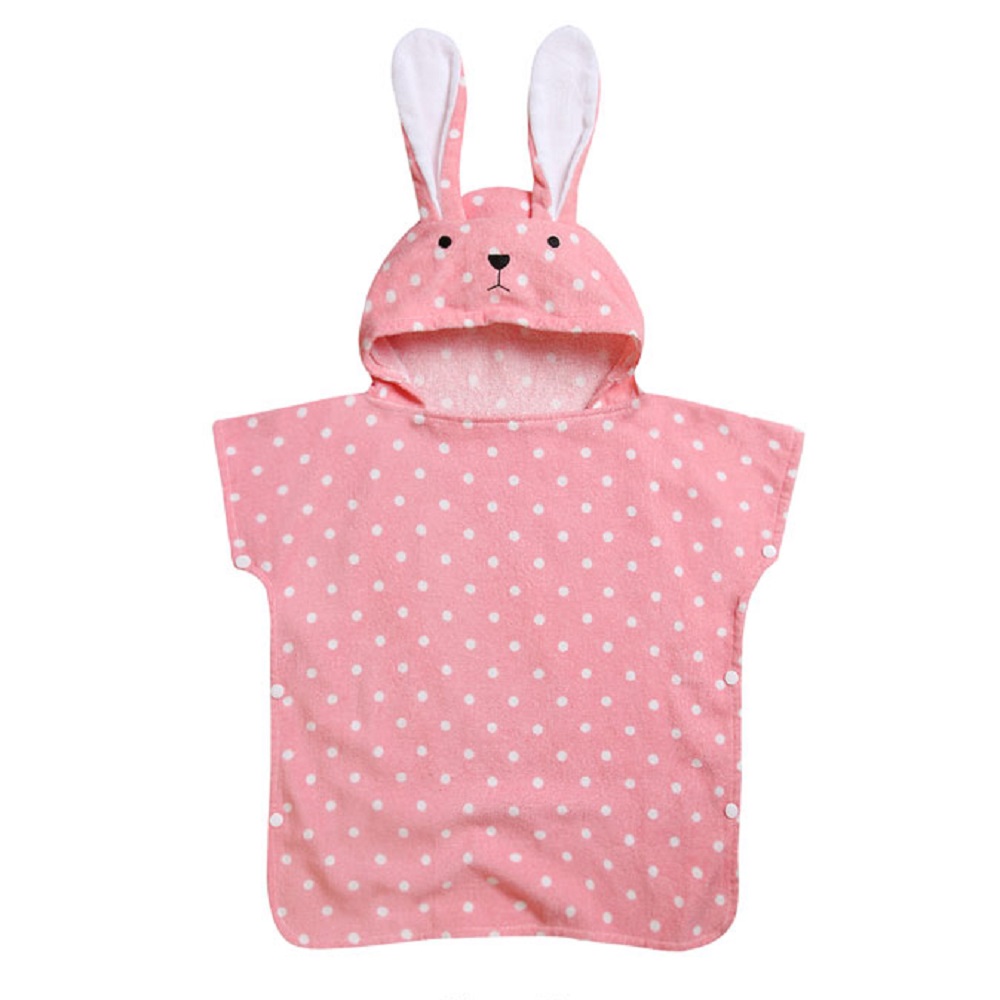 아기 아동 어린이 토끼 곰 목욕 비치 샤워 후드 가운