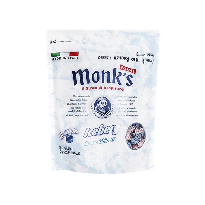 이태리 몽스 아이스버그 허브 목캔디 500g - 메인 이미지