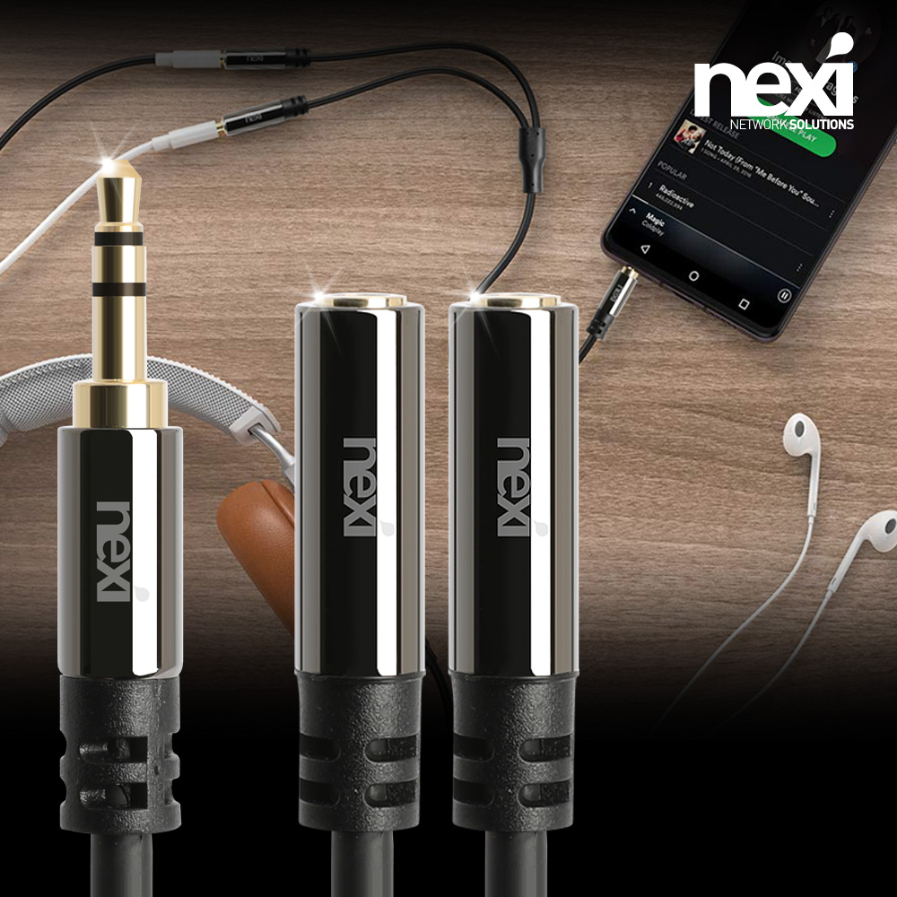 NX-STY015B 3.5 스테레오 Y 연장케이블 NX942