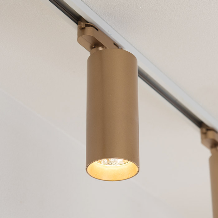 LED 자이로 COB 20w 레일 조명 1M 3구 블랙 주백색 - 상세 이미지 4