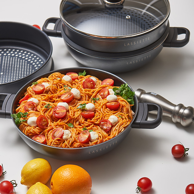 칸 IH인덕션 블랙펄 5중코팅 찜냄비 28cm - 상세 이미지 3