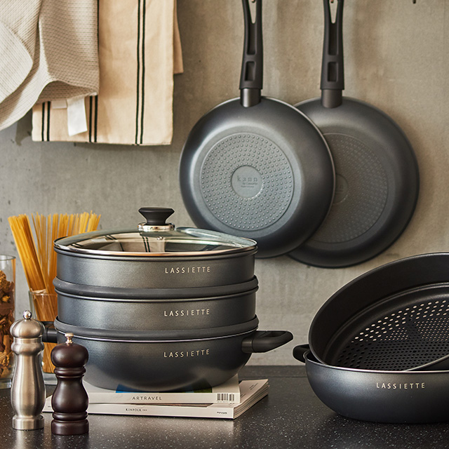 칸 IH인덕션 블랙펄 5중코팅 찜냄비 28cm