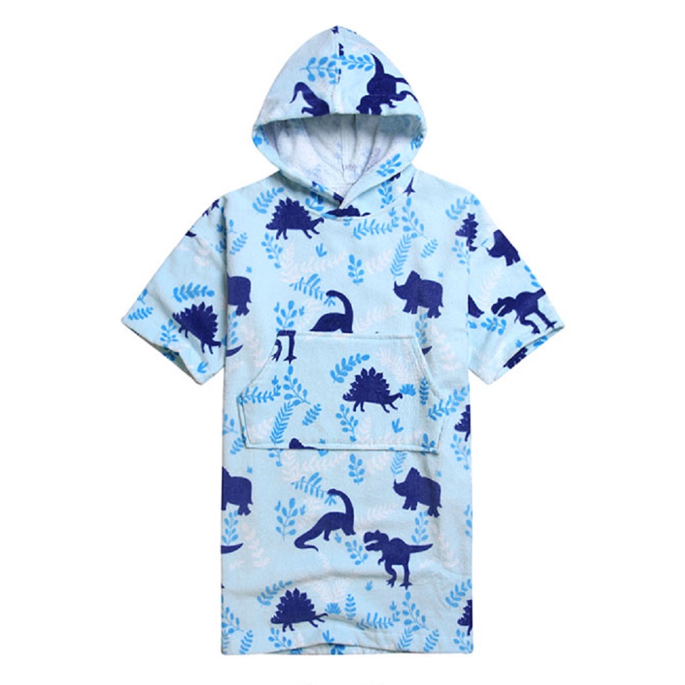 아기 유아 아동 어린이 트로피컬 목욕 비치 샤워 후드 가운