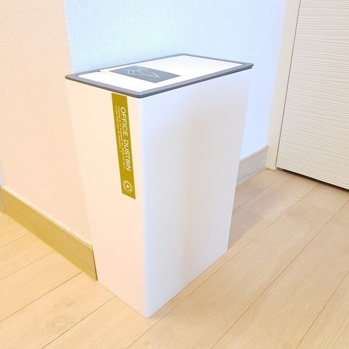 문일 직사각원터치휴지통 소(6.5L) 슬림 종량제 쓰레기통 - 상품 이미지