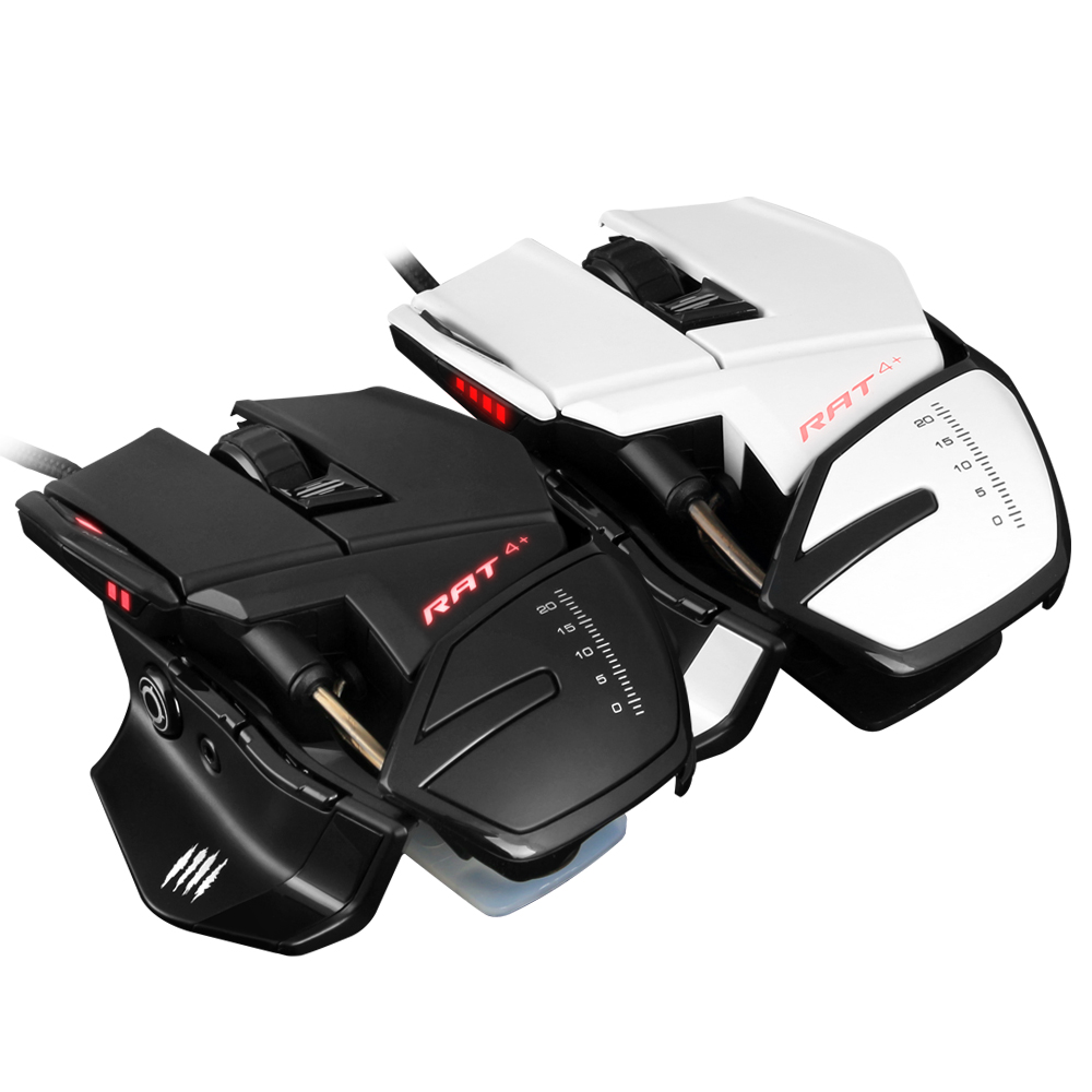 매드캣츠 MADCATZ RAT 4 PLUS 게이밍 마우스 블랙 - 상세 이미지 4