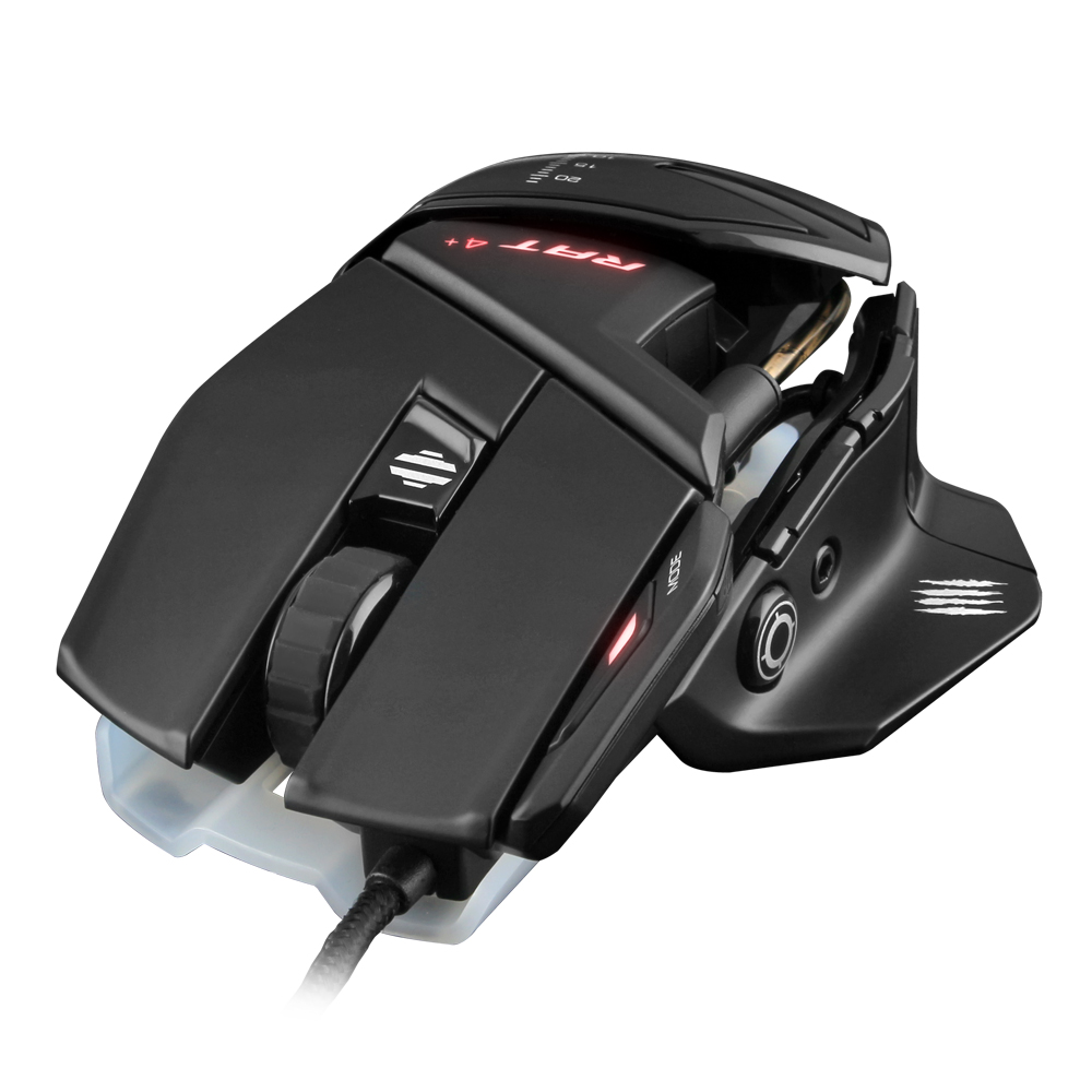 매드캣츠 MADCATZ RAT 4 PLUS 게이밍 마우스 블랙 - 상세 이미지 2