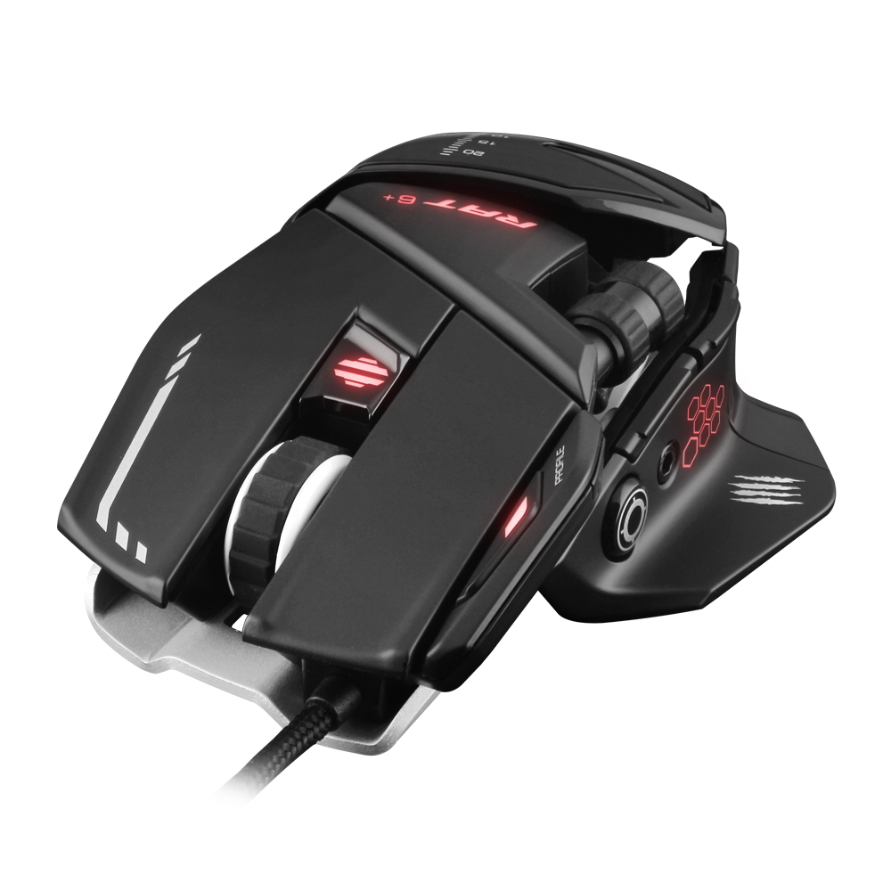 매드캣츠 MADCATZ RAT 6 PLUS 게이밍 마우스 블랙 - 상세 이미지 2