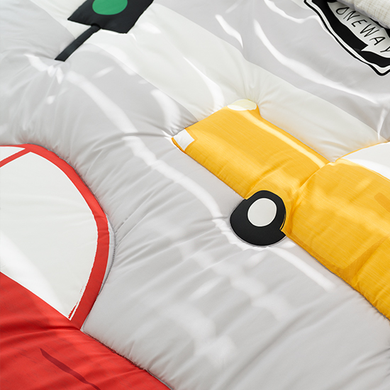 키즈 알러지케어 간절기 손자수 차렵이불 패드세트 레이싱 (자동차), S.SS(싱글.슈퍼싱글겸용)