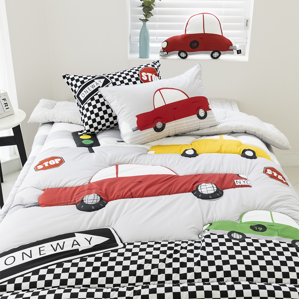 [사은품증정] [1+1] 키즈 알러지케어 간절기 손자수 차렵이불 풀세트