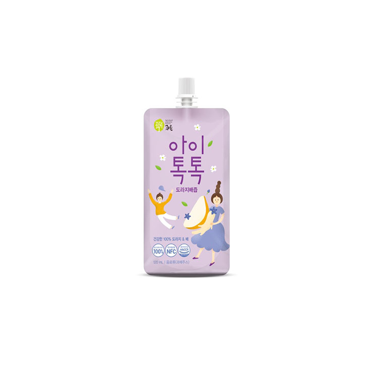 찬이네과수원 아이톡톡 도라지배즙 스파우트 120ml 30포 순수100% 착즙주스 이미지 4