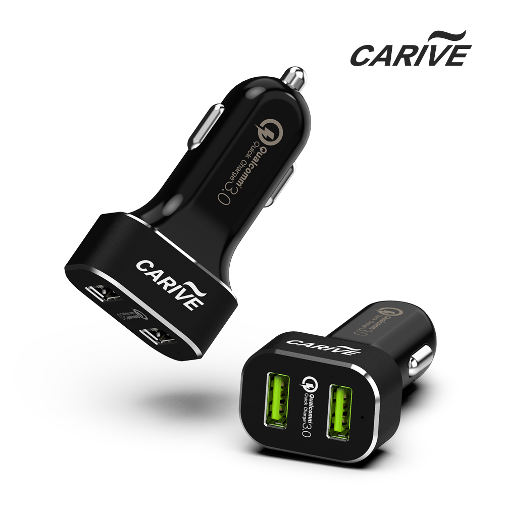 카리브 고품질 고급 디자인 QC3.0 USB 2포트 고속 차량용 시거잭 충전기 - 상세 이미지 3