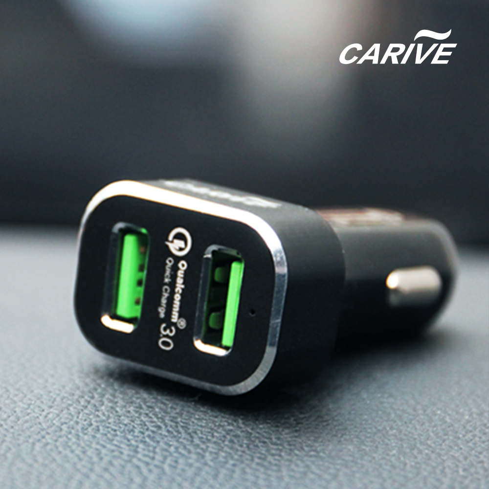 카리브 고품질 고급 디자인 QC3.0 USB 2포트 고속 차량용 시거잭 충전기 - 상세 이미지 5