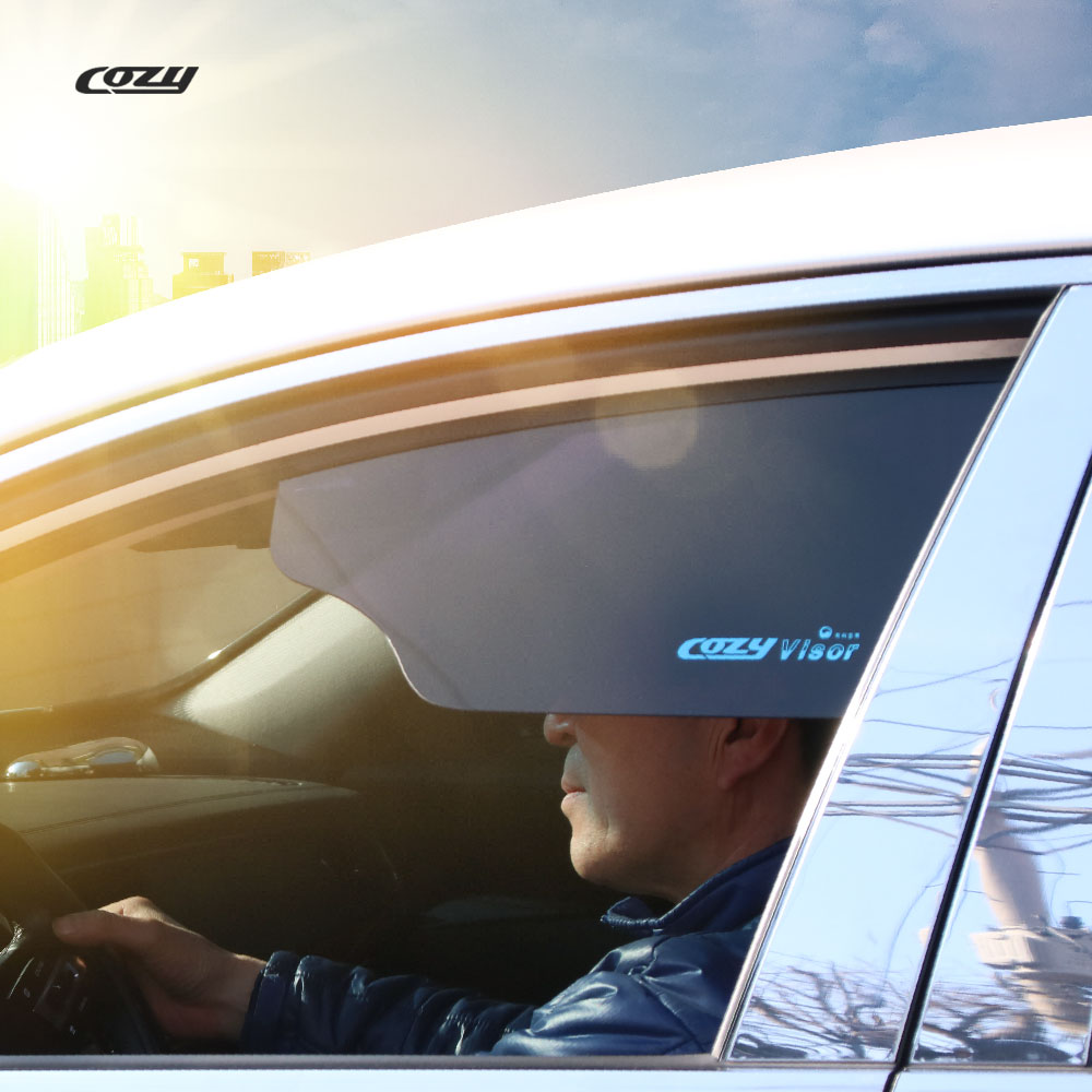 차량용 햇빛가리개 운전석 자석식 자외선차단 햇빛차단 자동차 썬바이저 간편장착
