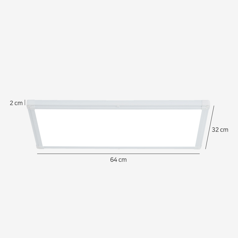 울트라 LED 엣지등 평판조명 640x320 25W 무타공 주방등 화이트 주광색 하얀빛 320mm - 상세 이미지 4