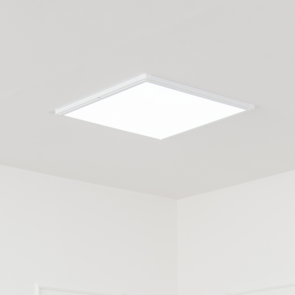 울트라 LED 엣지 평판조명 640x640 50W 무타공 방등 거실등 화이트 주광색 하얀빛 640mm