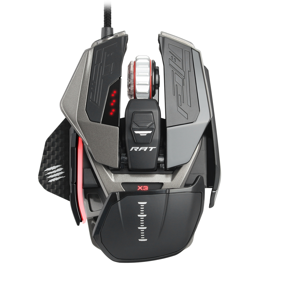 매드캣츠 MADCATZ RAT PRO X3 게이밍 마우스 블랙 - 메인 이미지
