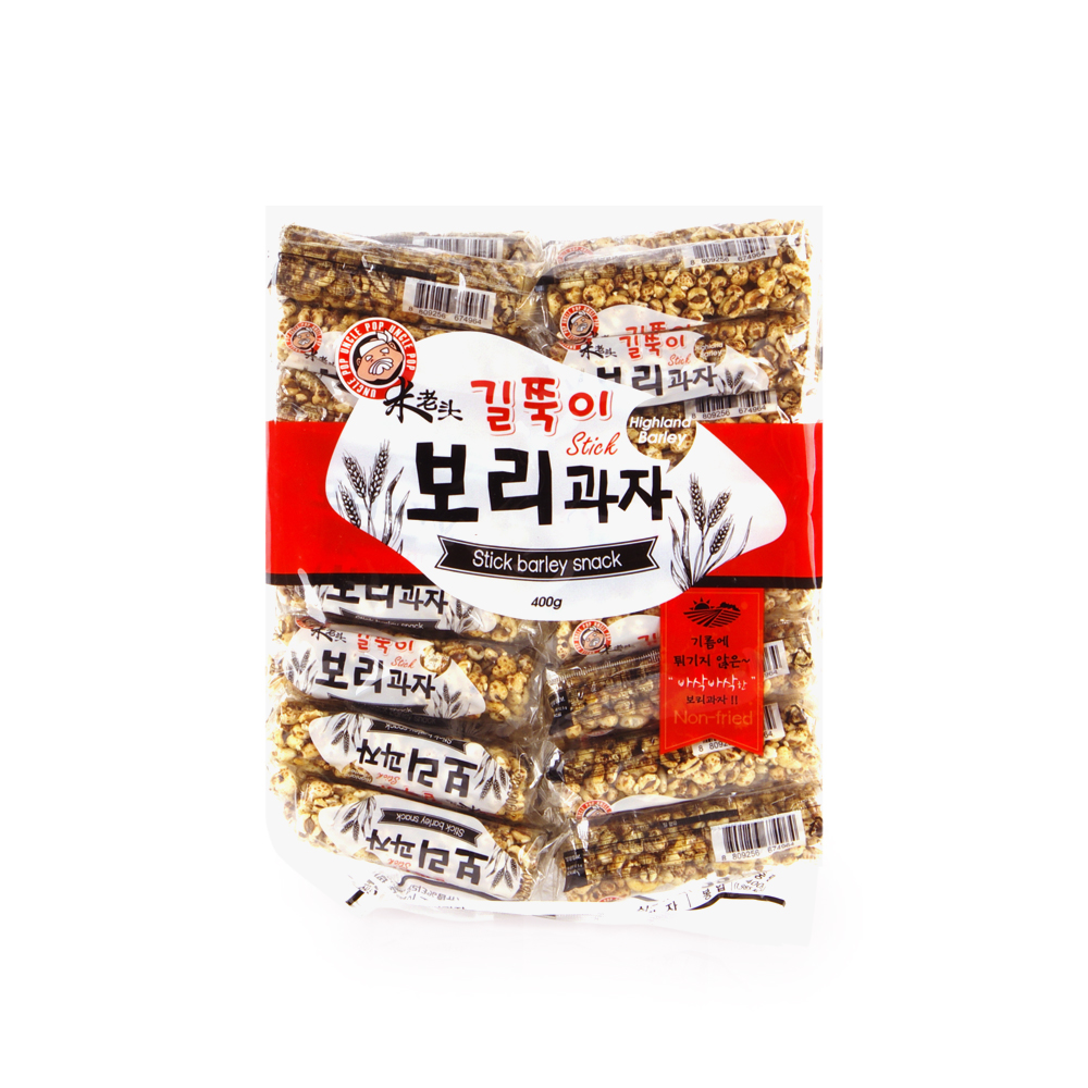 엉클팝 길쭉이 보리과자 400g/뻥튀기/곡물과자 : 얌얌몰