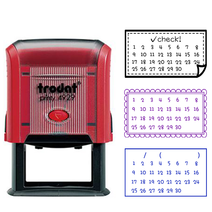 [자동스탬프]트로닷 누가누가 안냈나 다이어리 체크 스탬프(50x30mm)4929 제품 이미지