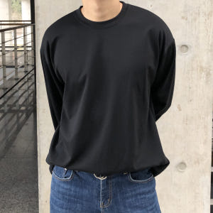 남자레이어드티 두꺼운 흰티 목안늘어나는티 어깨넓어보이는옷 착용 후기 | 사이즈/핏 총정리 - 상품 이미지 2