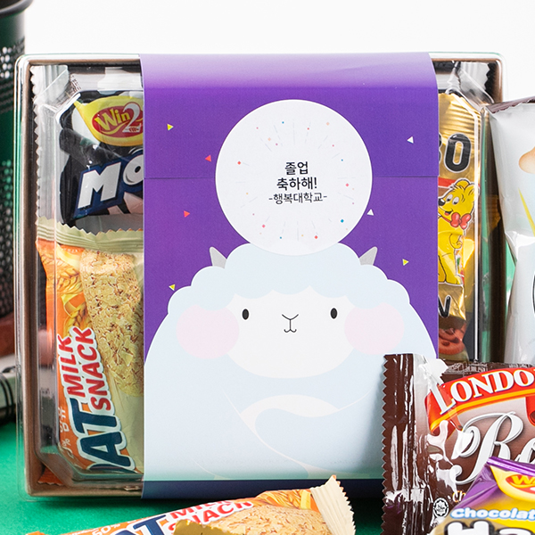 [풍성한선물] 한가득 실속형 간식세트 양양이 / 학교 어린이집 유치원 생일 답례품 - 상품 이미지