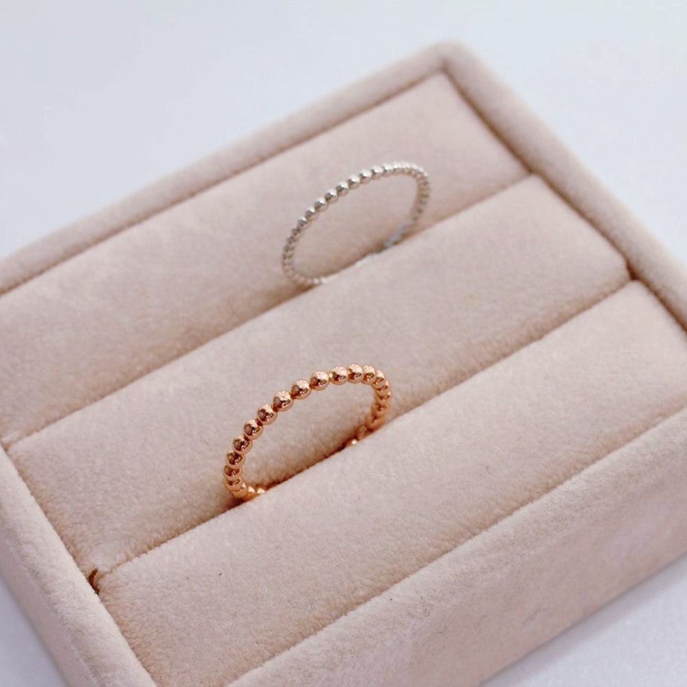 14K 여성 베이직 볼 1.5mm 2mm 데일리 골드 금 반지 - 상세 이미지 4