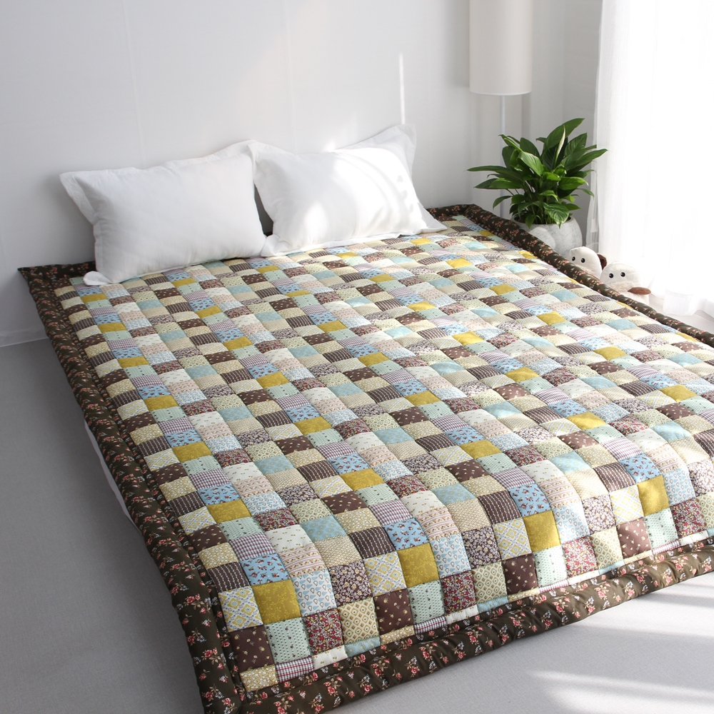 순면 통통 퀼팅 손누빔 폭신한 특대형 카페트 170×220