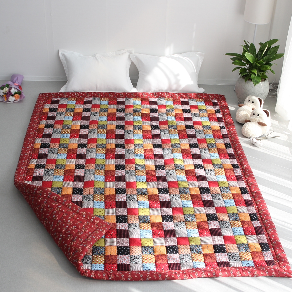 순면 통통 퀼팅 손누빔 폭신한 특대형 카페트 170×220