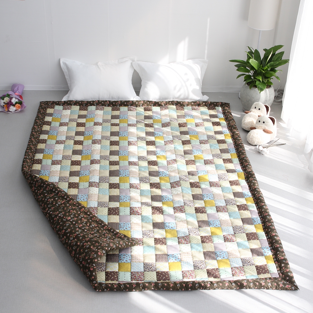 순면 통통 퀼팅 손누빔 폭신한 특대형 카페트 170×220