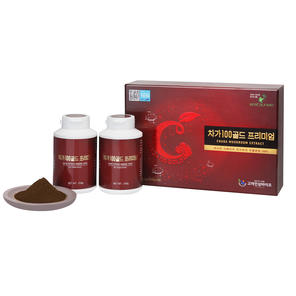 러시아차가버섯 추출분말 차가100골드 프리미엄 500g