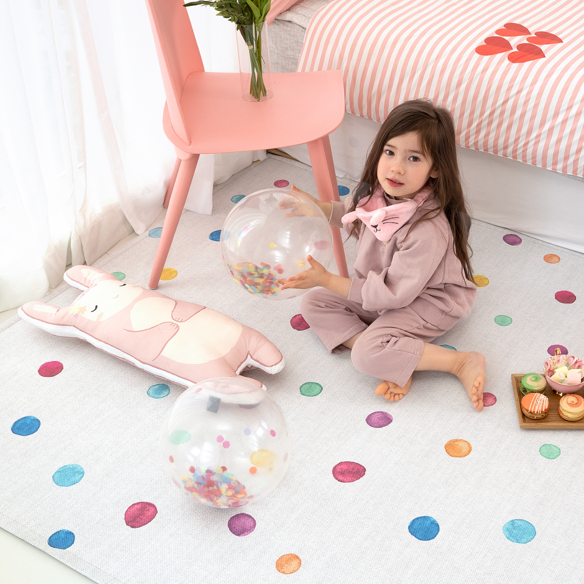 먼지없는 워셔블 사계절 방수 아이방 러그 키즈매트 10종