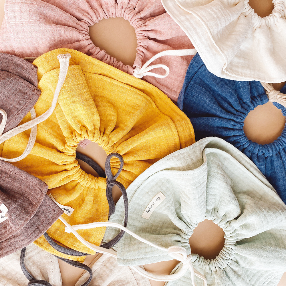 마롤로뜨 아기 턱받이 유아 신생아 면 아기침받이