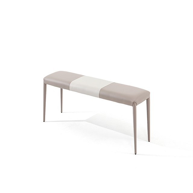 스코나 노틸러 가죽 2인 벤치 의자 1050