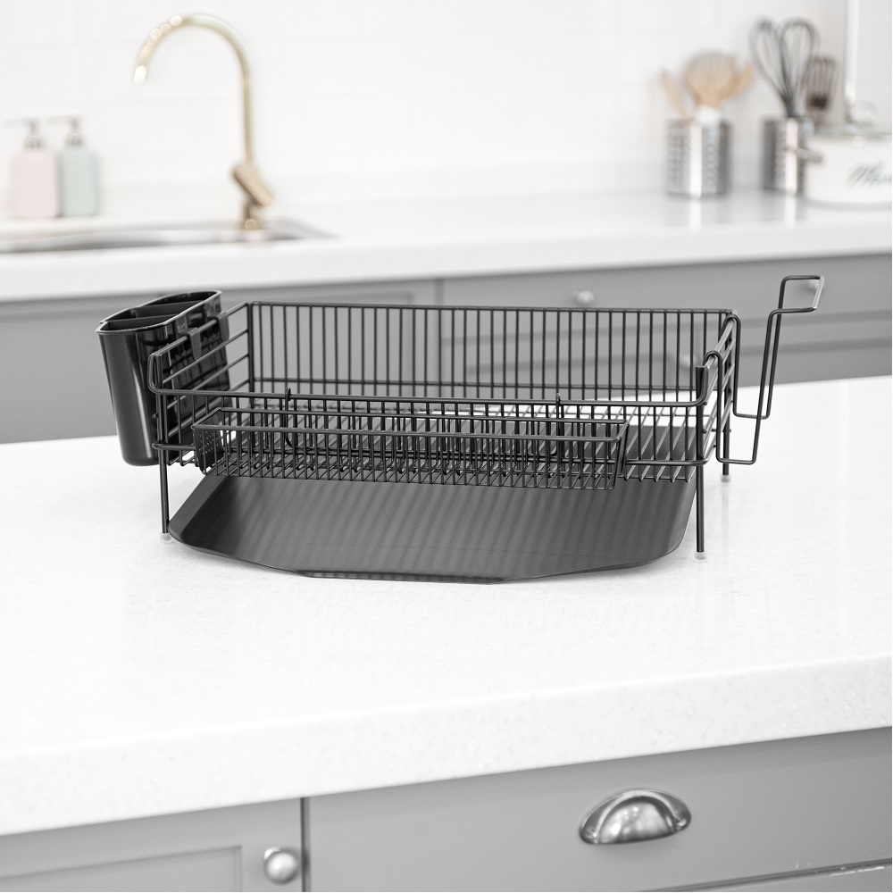 벨리체 올스텐 올칼라 식기건조대 대형1단 자동물빠짐