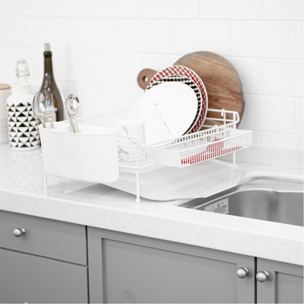 벨리체 올스텐 올칼라 식기건조대 대형1단 자동물빠짐