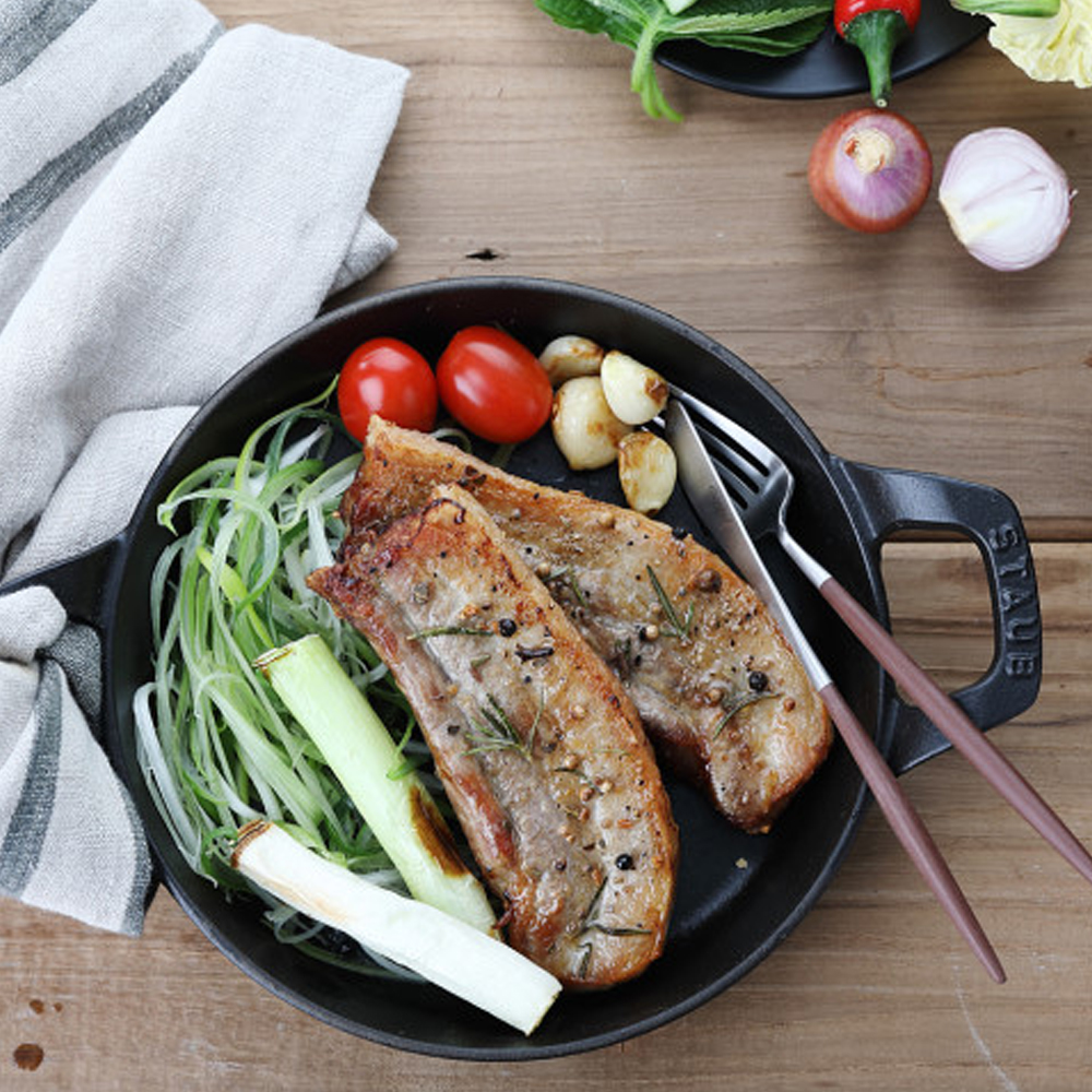 바라던 삼겹살 500g 2cm 돼지고기 스테이크 숯불용 냉동삼겹살 냉삼