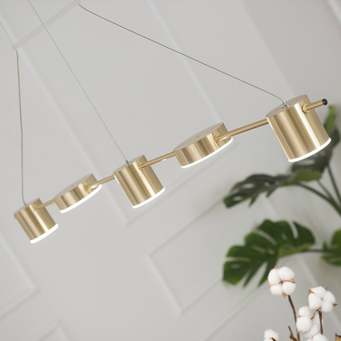LED 폰트 5등 펜던트 조명 30W 식탁등 포인트조명 - 상세 이미지 2