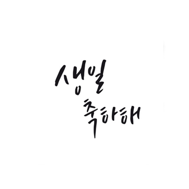 베이킹 케이크데코 떡케이크 장식 아크릴 스텐실 글씨 도안 생일축하해 (CTA20) - 상세 이미지 2